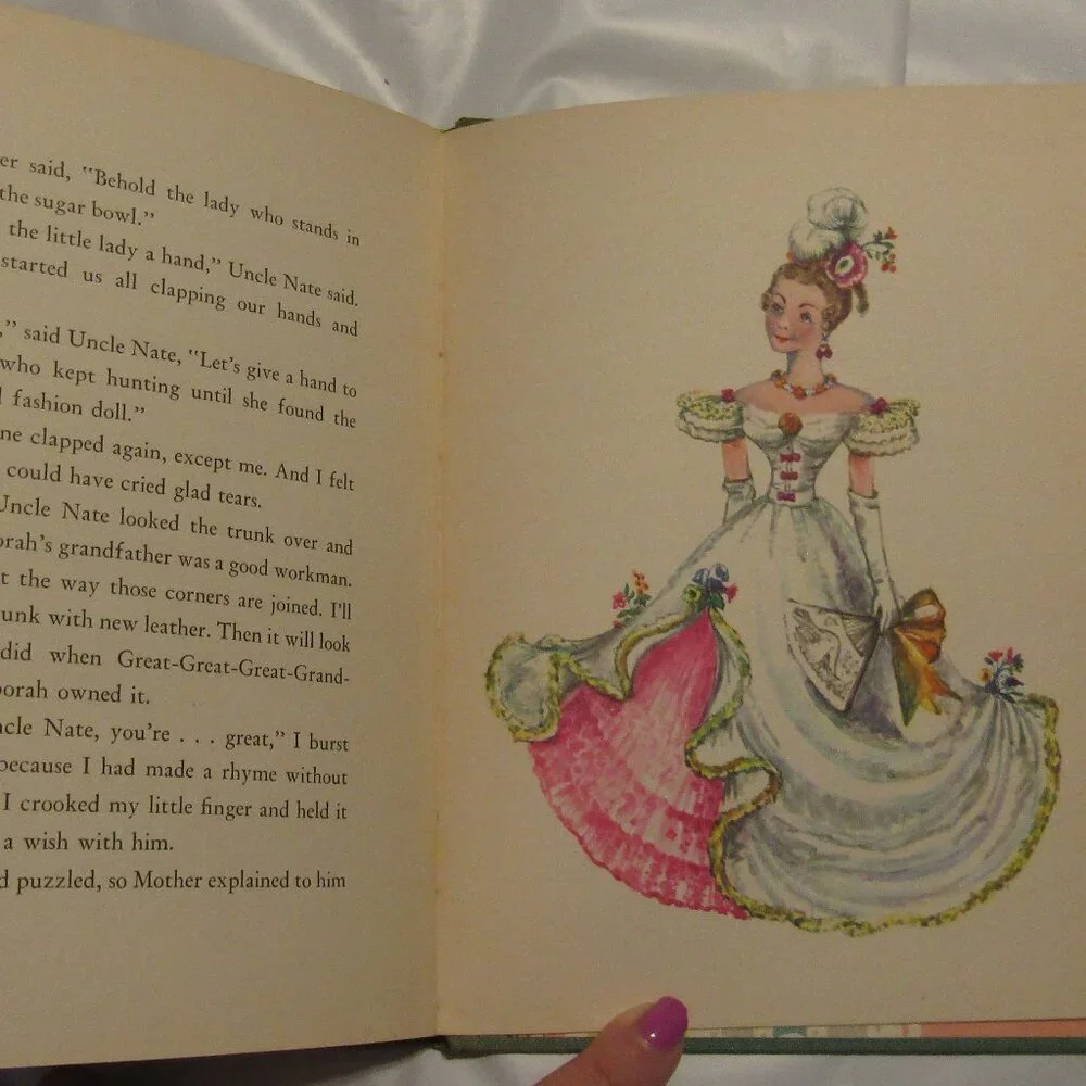 Super Rare THE WONDERFUL FASHION DOLL Book 1953 1st Ed Laura Bannon Color Plates